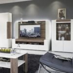white tv stand