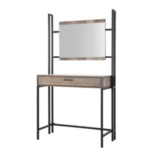 Hoxton Distressed Oak Dressing Table with Mirror Dressing Table Home Store UK