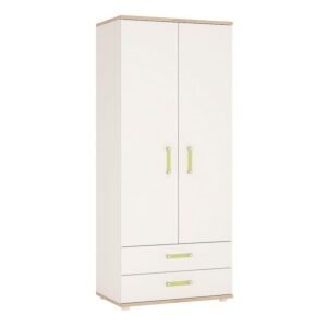 Alice 2 Door 2 Drawer Wardrobe - Wardrobe - Home Store UK