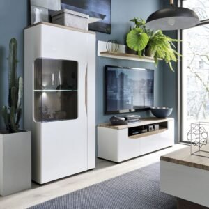 Riley 2 Door 1 Drawer wide TV Unit - Tv Stands - Home Store UK