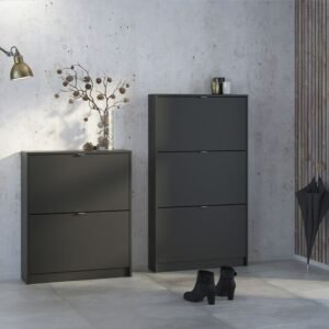 Walsh Shoe Cabinet 3 Flip Down Doors and 1 layer - Shoe Storage Cabinets - Home Store UK